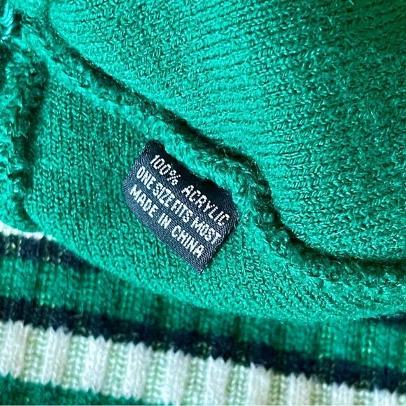 Denton Country Club Texas Stripe Cuffed Rugby Pom Pom Knit Beanie - Picture 15 of 16